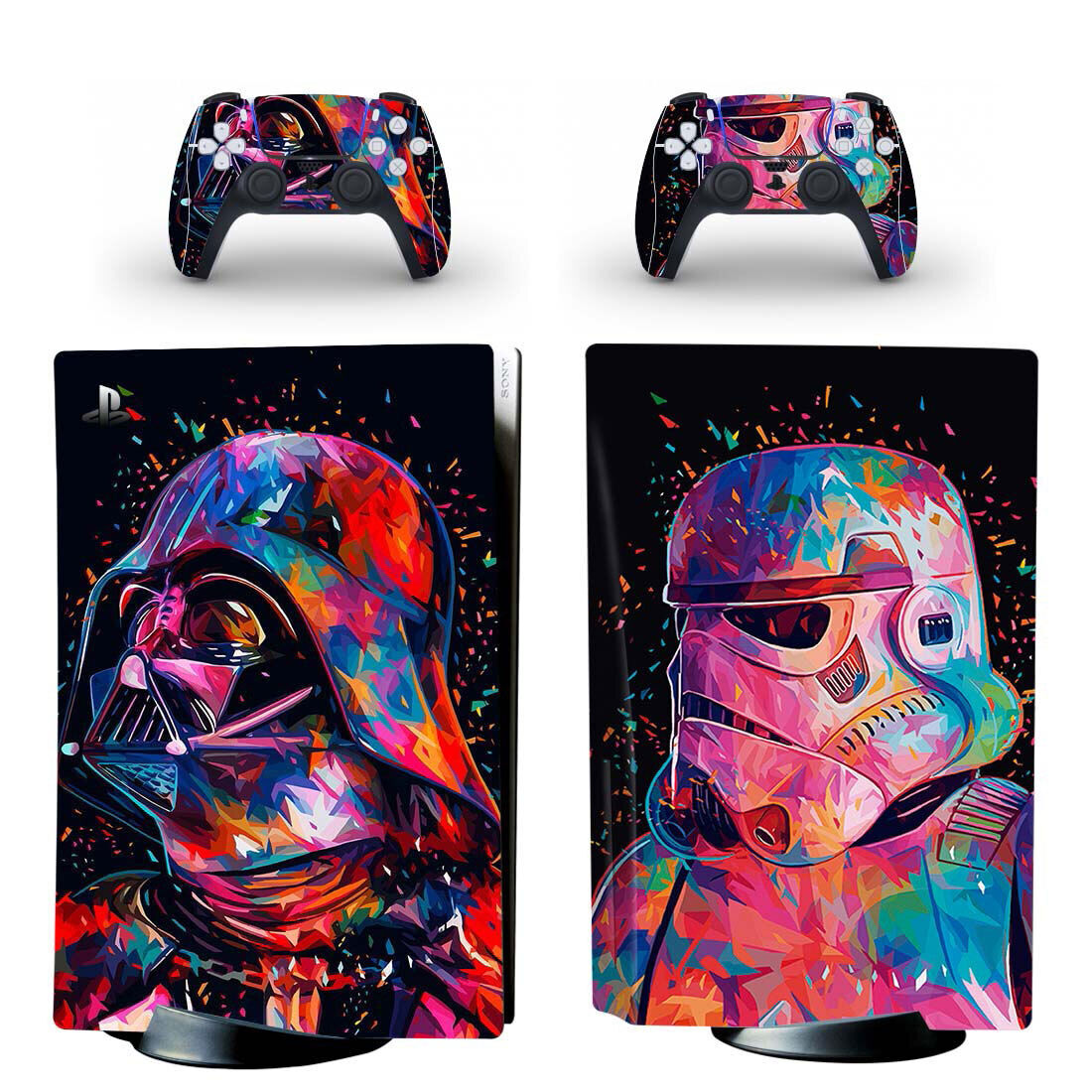 Skin Sticker for PS5 Console Vinyl Wrap Faceplate Cover Star Wars Disc  Version