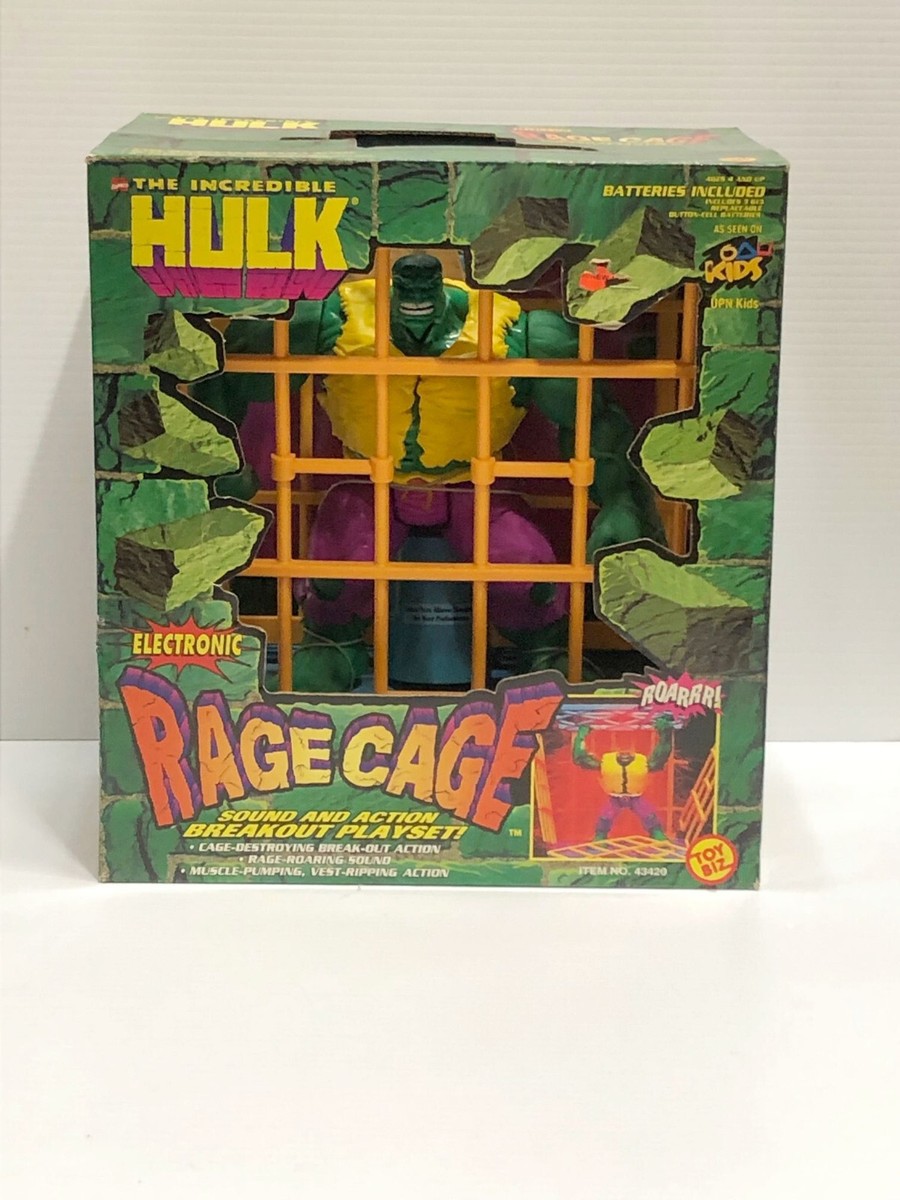 MIB - Hulk Rage Cage Action Figure Electronic Playset Marvel