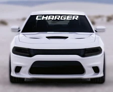 CHARGER WINDSHIELD DECAL VINYL CUSTOM BANNER 4X40