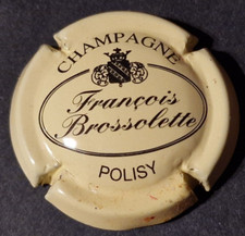 Lot lettre B - BROSSOLETTE armoiries / 1 CAPSULE PLAQUES DE MUSELETS CHAMPAGNE