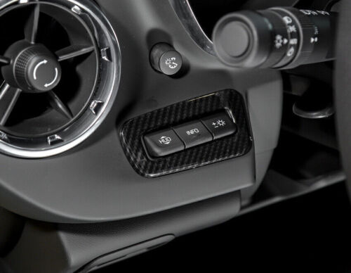 For Chevrolet Camaro 2016-2024 Carbon Fiber Head Up Display Button Frame Trim - Picture 3 of 16