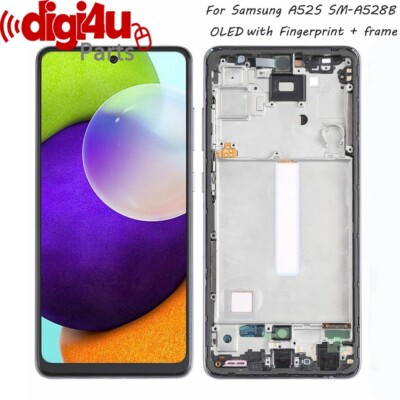 Für Samsung Galaxy A52s 5G SM-A528B AMOLED LCD Display Bildschirm Ersatz + Rahmen
