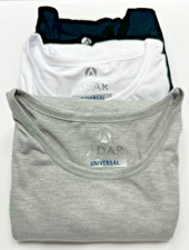 Adar Womens Comfort Long Sleeve Undershrub Tee Size Medium Blk/Wht/Gray 3 Pack