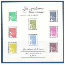 Bloc Feuillet BF67 - Les couleurs de Marianne en Euros - 2004