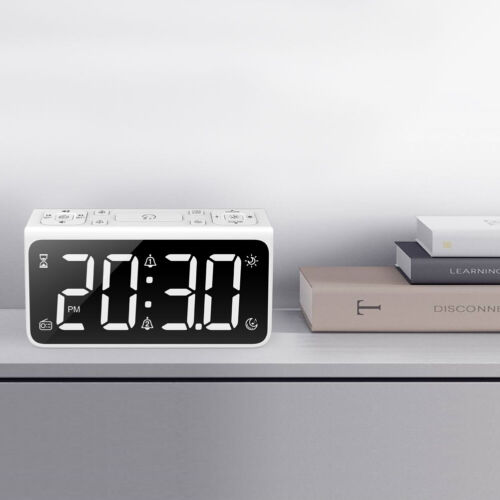 Digital Alarm Clock for Bedrooms with FM Radio & Nap Timer 6.5Inch LED Display  - Imagen 1 de 12
