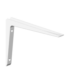 10943-00008= Alu Metall Konsole Bea 150x200 mm weiß Element System Winkel Regal