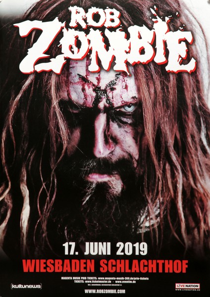 Rob Zombie - The Electric Warlock, Wiesbaden 2019 | Konzertplakat | Poster-image