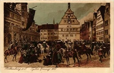 Old postcard postcard Rothenburg - entry Tilly's GERMANY (944176)