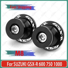 For SUZUKI GSX-R 600 750 1000 M8 CNC Swingarm Spools Sliders Stand Screws New