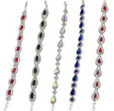 5 Colors Fashion Jewelry Bridal Prom Wedding rhinestone crystal party Bracelet