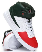 NEW 2019 MEN'S FILA VULC 13 MID PLUS GREEN WHITE RED CLASSIC HIGH TOP SNEAKERS
