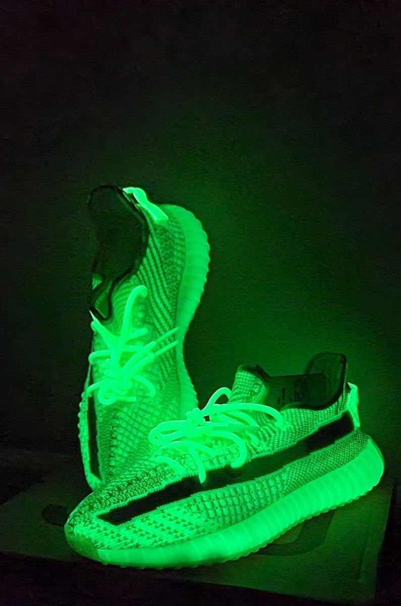 Adidas Yeezy 350 v2 GID Glow-in-the-Dark Green (EG5293) Mens Adidas Yeezy 350 v2 GID Glow-in-the-Dark Green (EG5293) Mens