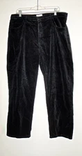 FRENCH DRESSING FDJ WOMEN'S VELOUR STRETCH BLACK PANTS SIZE 16