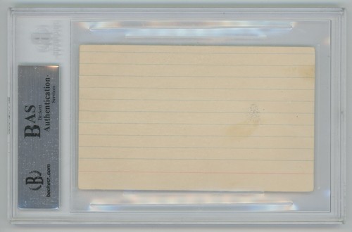 Vintage Harmon Killebrew Signed Index Card Slabbed by Beckett Auth. - Picture 2 of 2