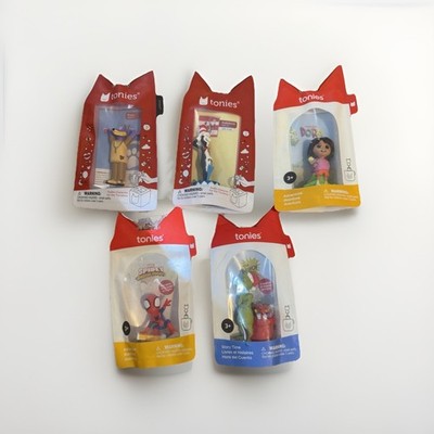 Tonies Bundle Dora Spidey Grinch Cat In The Hat Doggyland NEW Sealed Lot of 5