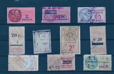 FISCAUX  EX COLONIES FRANCAISES 10  TIMBRES I GABON CFS MAROC guinee ETC