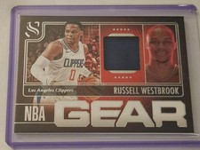 2024-25 Silhouette Basketball Russell Westbrook Gear Game Worn Patch Clippers