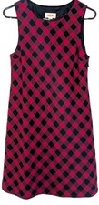 TALBOTS Petites Woman's/Jr.'s  Lined Buffalo Plaid Wool Shift Dress - Size 4