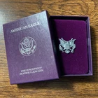 1991 S American Eagle 1oz Silver Proof $1 Coin with Box, case, and COA