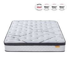 SLEEPSOUL Heaven 1000 Pocket Sprung Cool Gel Mattress – 3Ft Single, Medium Firm