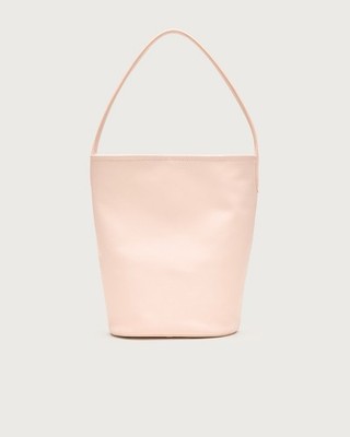 J.Crew Berkeley Bucket Bag Tote Carryall in Luxe Leather Windy Blossom Pink NWT
