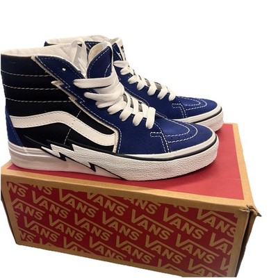 Vans Sk8-Hi Bolt True Blue White Men s Size 4.0 Women s 5.5 High Top Shoes