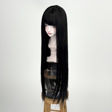 New  1/4 1/3 Straight Bangs Long Straight Hair Fake Mohair Silk Wig Fit BJD Doll