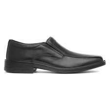 Comfy Steps Mens Shoes Black Adults Slip On Formal Leather Work Brady SIZE