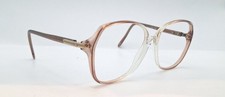 Vintage Luxottica Meg Brown Translucent Oval Sunglasses FRAMES ONLY Italy