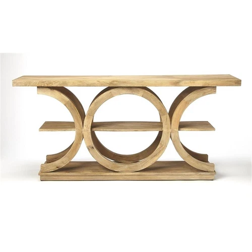 Butler Specialty Stowe Rustic Modern Console Table In Brown - Picture 3 of 3