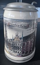 Munchen Rathaus Covered Munich Germany Beer Stein