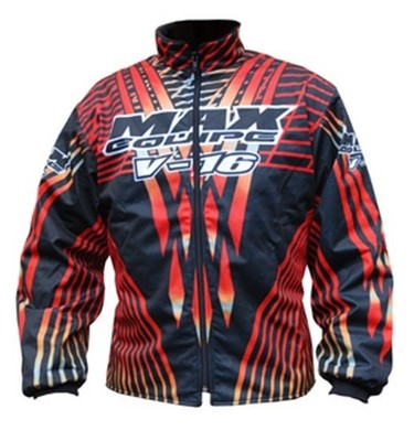 Rote Motorrad Motocross Jacke Max V16 Erwachsene Gr. S-M leichter Matschmantel