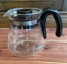 BLACK & DECKER 5-Cup Replacement Glass Carafe Coffee Pot Removable Lid