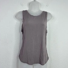 Lululemon Shirt Womens 8 Grey Deep Stretch Yoga Workout Athletic Workout Tank