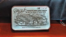 Dale Earnhardt Limited Edition Collector Tin With Two Decks Of Playing Cards.