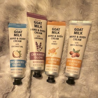 Creamery Glow Goat Milk Hand & Body Cream Moisturizer Nourish Soothe 3 fl oz