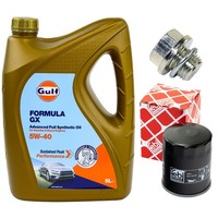 MotoröL Filter Set 5W-40 5 Liter + ÖLablassschraube FüR Mitsubishi L 300 III