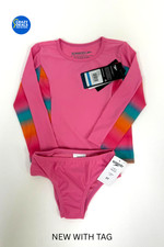 Speedo Girl's Uv Swim Shirt Long Sleeve Rashguard Set 2T