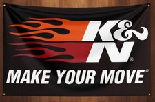 K&N Workshop/Mancave Advertising Fan Flag/Banner