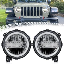 9 inch LED Front Headlights DRL for 2018-2024 Jeep Wrangler JL JLU Gladiator JT