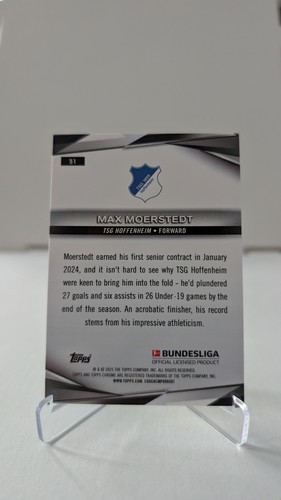 2024-25 Bundesliga Topps Chrome Max Moerstedt /75 Yellow Lava Hoffenheim TSG #51 - Picture 2 of 2