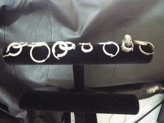 7 925 Sterling Silver earrings ear rings Lot No Stones Scrap or Wear 49 gram