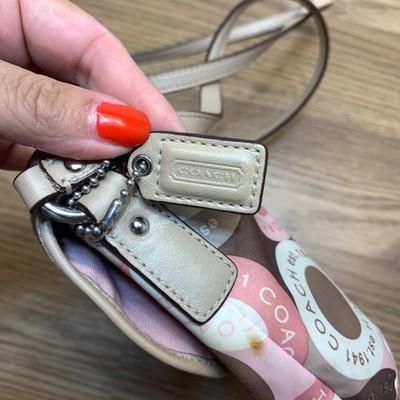 coach bag pink × beige Coach Pink and Beige Handbag, Cross body/Shoulder bag | eBay