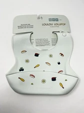 Baby BIB 4m+ SILICONE PVC FREE NO BPA 100% FOOD GRADE Dishwasher Safe