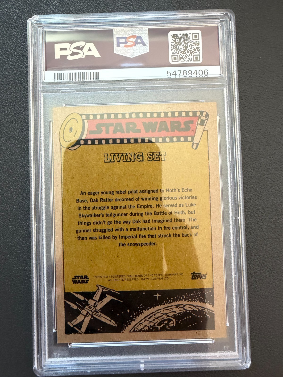2019 Topps Star Wars Living Set #36 Dak Ratler PSA 9 view 2
