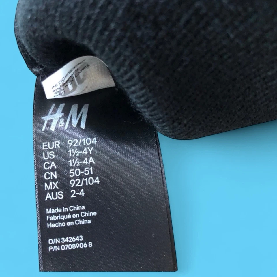 H&M Impresionante Batman Gorro Negro con Aplique Batman 2-4 Yo Foto 2 de 2