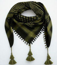 100 Cotton Tactical Shemagh Desert Scarf   Military Keffiyeh Wrap for Men Women