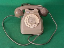 TELEFONO FISSO AUSO SIP SIEMENS DISCO ROTELLA BIGRIGIO VINTAGE ANNI '80. DL58