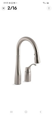 Kohler Simplice 647VS Pull-Down Kitchen Faucet 3-Function Pull-Out  New Open Box