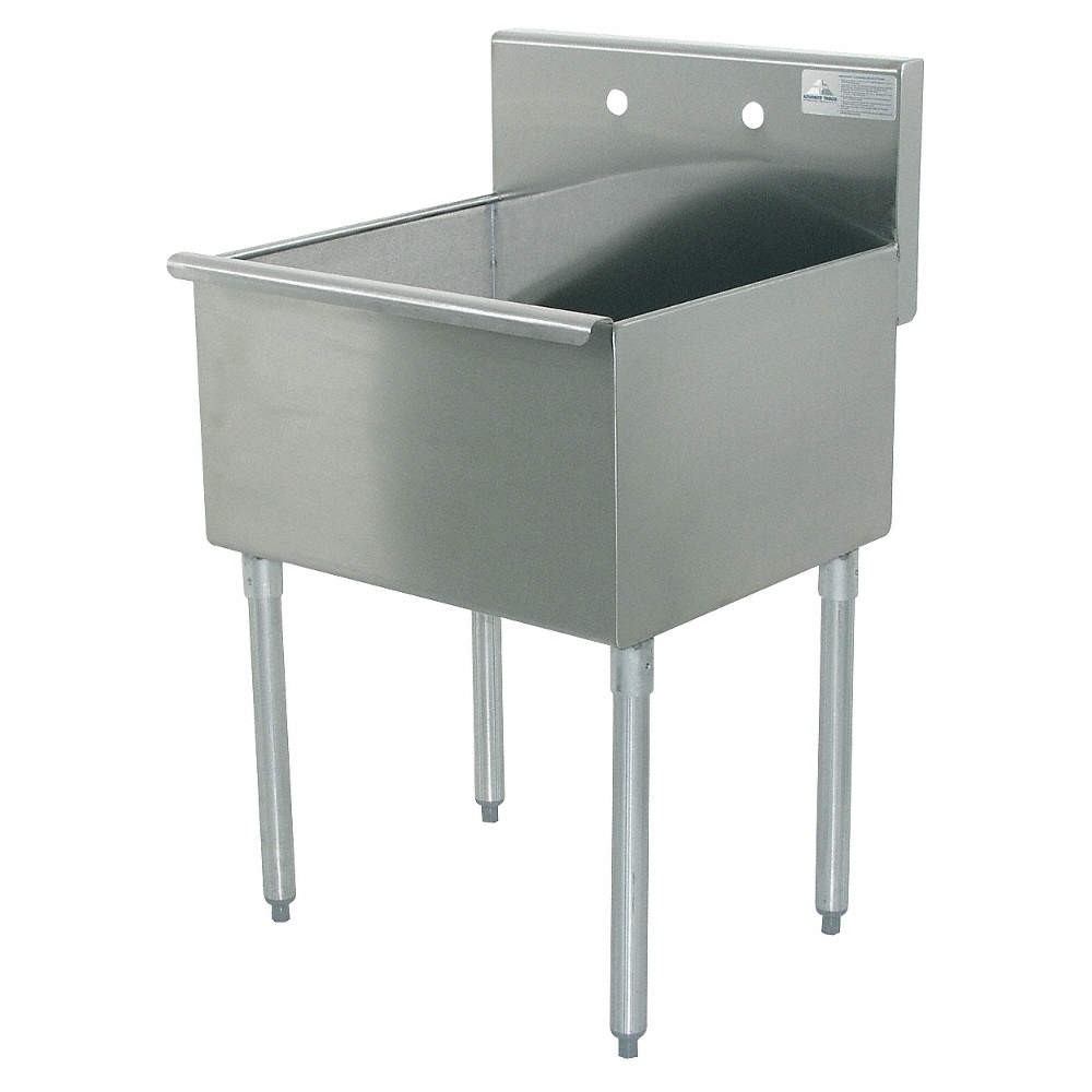 ADVANCE TABCO 4-1-24-GR Scullery Sink,Rect,24inx21inx14in 3L